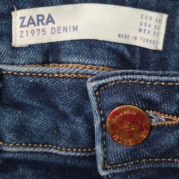 Zara Basic Denim Jeans Women’s size 8 Blue - Picture 2 of 9